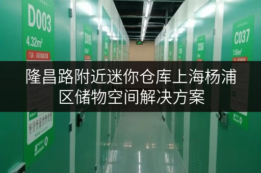 隆昌路附近迷你仓库上海杨浦区储物空间解决方案 隆昌路附近迷你仓库上海杨浦区储物空间解决方案