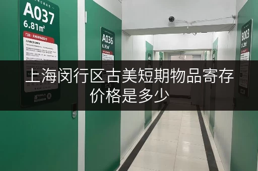 上海闵行区古美短期物品寄存价格是多少
