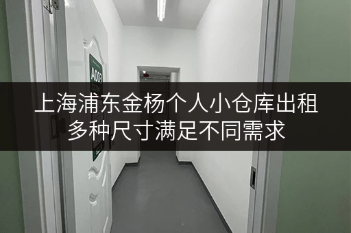 上海浦东金杨个人小仓库出租多种尺寸满足不同需求 上海浦东金杨个人小仓库出租多种尺寸满足不同需求