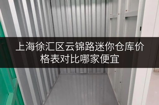上海徐汇区云锦路迷你仓库价格表对比哪家便宜