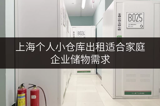 上海个人小仓库出租适合家庭企业储物需求