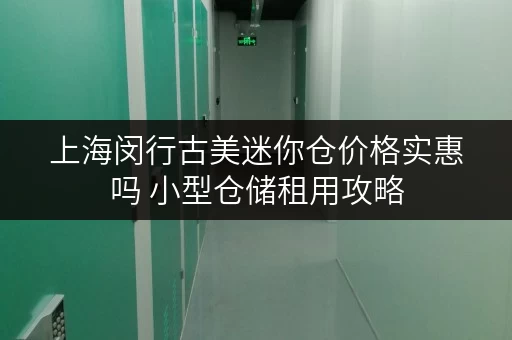 上海闵行古美迷你仓价格实惠吗 小型仓储租用攻略 上海闵行古美迷你仓价格实惠吗 小型仓储租用攻略