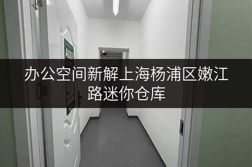 办公空间新解上海杨浦区嫩江路迷你仓库,轻松释放办公空间! 办公空间新解上海杨浦区嫩江路迷你仓库,轻松释放办公空间!