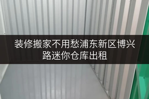 装修搬家不用愁浦东新区博兴路迷你仓库出租，轻松应对临时存储需求