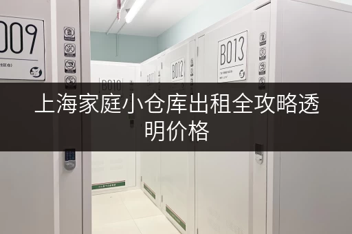 上海家庭小仓库出租全攻略透明价格,省钱无忧 上海家庭小仓库出租全攻略透明价格,省钱无忧