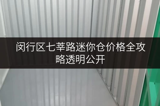 闵行区七莘路迷你仓价格全攻略透明公开,省钱有技巧 闵行区七莘路迷你仓价格全攻略透明公开,省钱有技巧