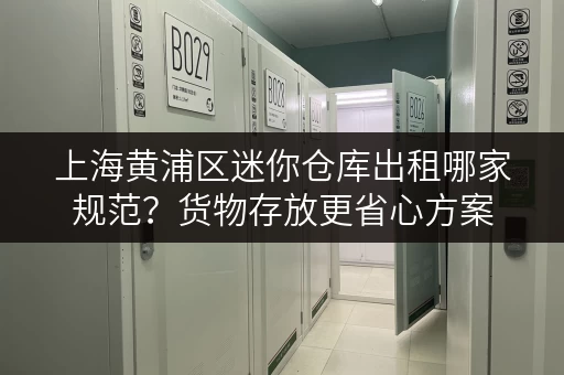 上海黄浦区迷你仓库出租哪家规范？货物存放更省心方案