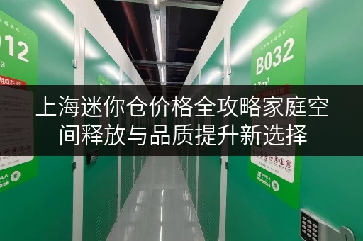 上海迷你仓价格全攻略家庭空间释放与品质提升新选择 上海迷你仓价格全攻略家庭空间释放与品质提升新选择