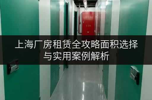 上海厂房租赁全攻略面积选择与实用案例解析 上海厂房租赁全攻略面积选择与实用案例解析