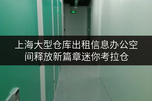 上海大型仓库出租信息办公空间释放新篇章迷你考拉仓,您的办公用品存放专家 上海大型仓库出租信息办公空间释放新篇章迷你考拉仓,您的办公用品存放专家
