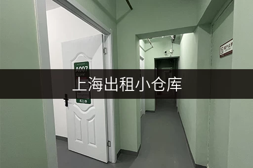 上海出租小仓库，迷你考拉仓，让货物存放更省心