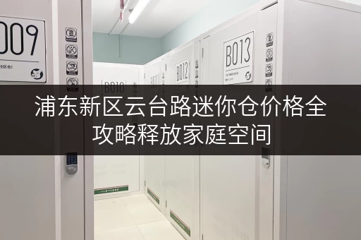 浦东新区云台路迷你仓价格全攻略释放家庭空间，提升生活品质