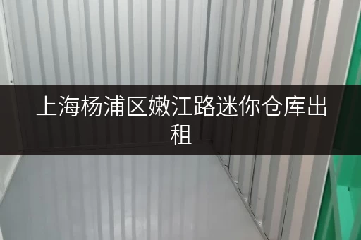 上海杨浦区嫩江路迷你仓库出租，打造家庭空间新境界