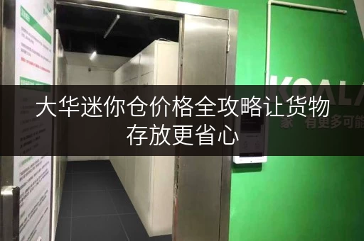 大华迷你仓价格全攻略让货物存放更省心