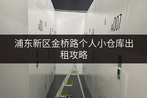 浦东新区金桥路个人小仓库出租攻略