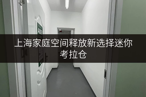 上海家庭空间释放新选择迷你考拉仓，品质生活空间升级秘籍
