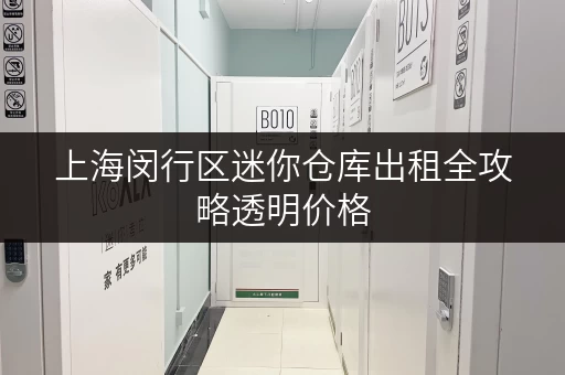 上海闵行区迷你仓库出租全攻略透明价格，轻松省钱！