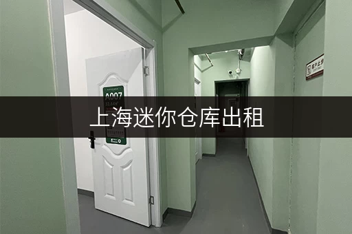 上海迷你仓库出租，释放家庭空间，提升生活品质