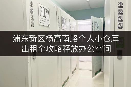浦东新区杨高南路个人小仓库出租全攻略释放办公空间，提升工作效率