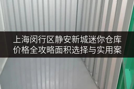 上海闵行区静安新城迷你仓库价格全攻略面积选择与实用案例解析