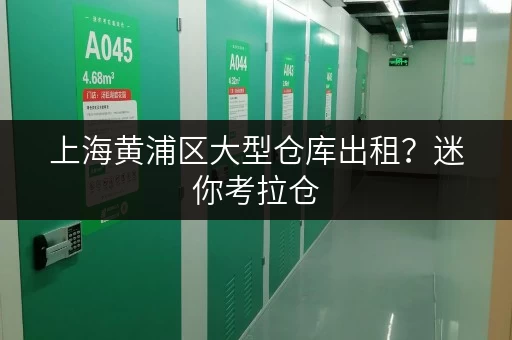 上海黄浦区大型仓库出租？迷你考拉仓，办公空间释放专家！