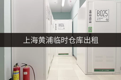 上海黄浦临时仓库出租，迷你考拉仓全时段便捷服务，您的理想之选