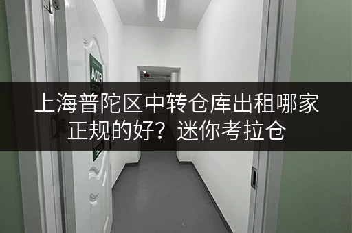 上海普陀区中转仓库出租哪家正规的好？迷你考拉仓，家庭空间释放新选择！