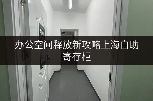 办公空间释放新攻略上海自助寄存柜,让办公用品存储变得轻松自如 办公空间释放新攻略上海自助寄存柜,让办公用品存储变得轻松自如