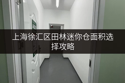 上海徐汇区田林迷你仓面积选择攻略,告别空间焦虑,让生活更自在 上海徐汇区田林迷你仓面积选择攻略,告别空间焦虑,让生活更自在