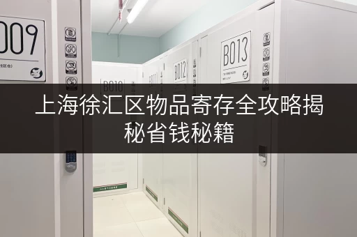 上海徐汇区物品寄存全攻略揭秘省钱秘籍,告别物品存储烦恼! 上海徐汇区物品寄存全攻略揭秘省钱秘籍,告别物品存储烦恼!