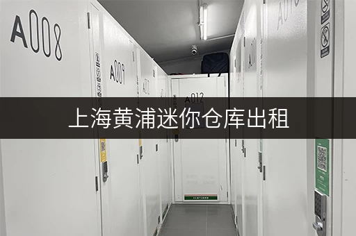 上海黄浦迷你仓库出租，办公空间释放新选择