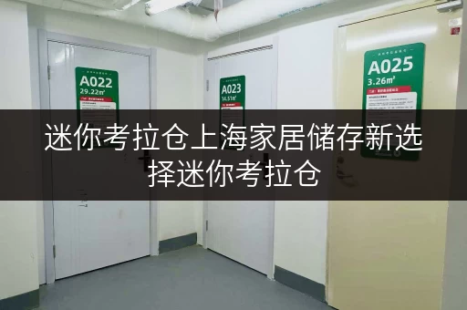 迷你考拉仓上海家居储存新选择迷你考拉仓，安全温湿监控，守护您的家