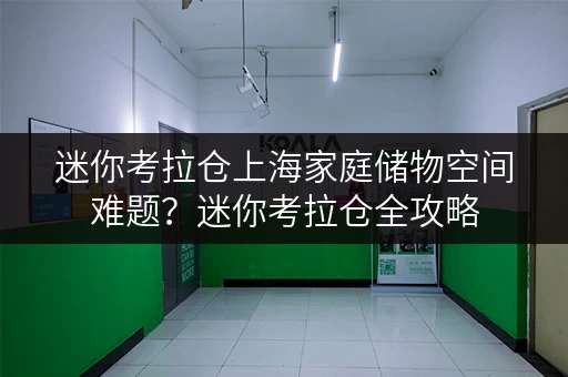 迷你考拉仓上海家庭储物空间难题?迷你考拉仓全攻略 迷你考拉仓上海家庭储物空间难题?迷你考拉仓全攻略