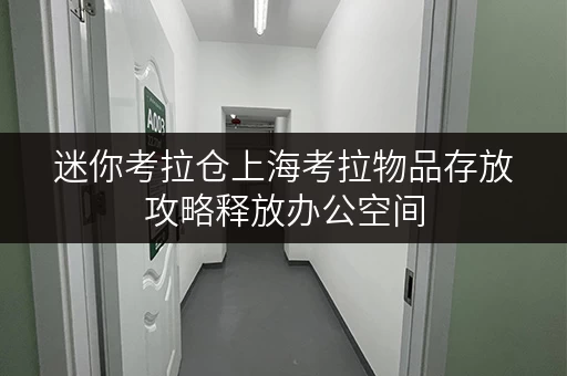 迷你考拉仓上海考拉物品存放攻略释放办公空间,提升工作效率 迷你考拉仓上海考拉物品存放攻略释放办公空间,提升工作效率