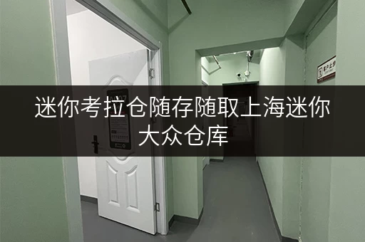 迷你考拉仓随存随取上海迷你大众仓库,轻松驾驭你的存储需求 迷你考拉仓随存随取上海迷你大众仓库,轻松驾驭你的存储需求
