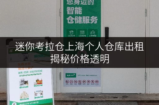 迷你考拉仓上海个人仓库出租揭秘价格透明,教你省钱小技巧! 迷你考拉仓上海个人仓库出租揭秘价格透明,教你省钱小技巧!