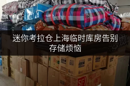 迷你考拉仓上海临时库房告别存储烦恼,迷你考拉仓安全温湿监控,贴心守护您的物品 迷你考拉仓上海临时库房告别存储烦恼,迷你考拉仓安全温湿监控,贴心守护您的物品