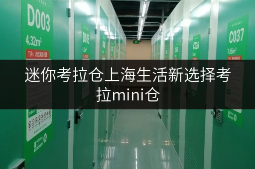 迷你考拉仓上海生活新选择考拉mini仓,便捷存取,全天候服务,轻松收纳生活小烦恼 迷你考拉仓上海生活新选择考拉mini仓,便捷存取,全天候服务,轻松收纳生活小烦恼
