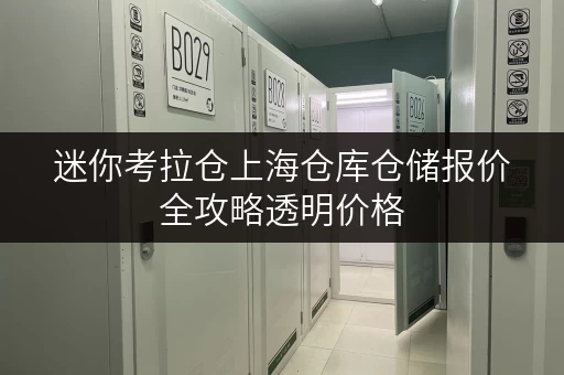 迷你考拉仓上海仓库仓储报价全攻略透明价格,省钱有招! 迷你考拉仓上海仓库仓储报价全攻略透明价格,省钱有招!