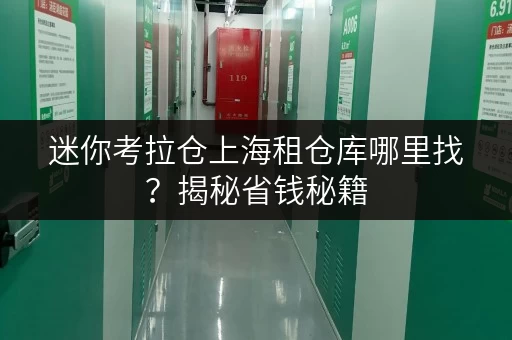 迷你考拉仓上海租仓库哪里找?揭秘省钱秘籍,轻松选对仓储空间 迷你考拉仓上海租仓库哪里找?揭秘省钱秘籍,轻松选对仓储空间