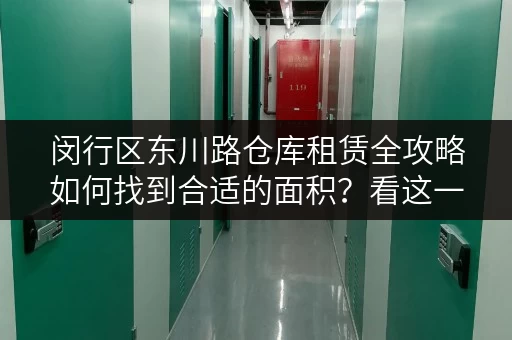 闵行区东川路仓库租赁全攻略如何找到合适的面积？看这一篇就够！
