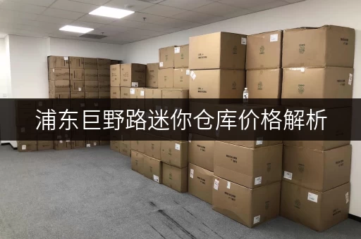 浦东巨野路迷你仓库价格解析,为您打造省心存储方案 浦东巨野路迷你仓库价格解析,为您打造省心存储方案