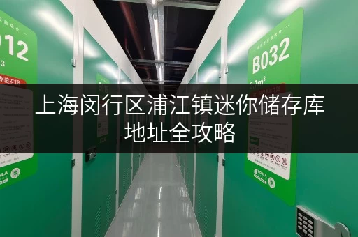 上海闵行区浦江镇迷你储存库地址全攻略