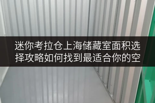 迷你考拉仓上海储藏室面积选择攻略如何找到最适合你的空间? 迷你考拉仓上海储藏室面积选择攻略如何找到最适合你的空间?