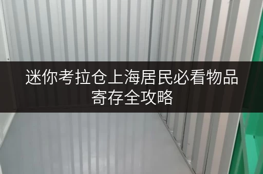 迷你考拉仓上海居民必看物品寄存全攻略,轻松应对空间不足难题 迷你考拉仓上海居民必看物品寄存全攻略,轻松应对空间不足难题