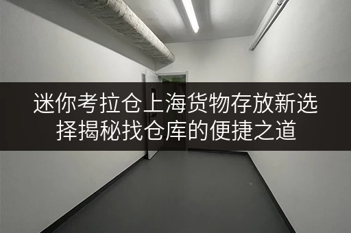 迷你考拉仓上海货物存放新选择揭秘找仓库的便捷之道，迷你考拉仓助您省心存储