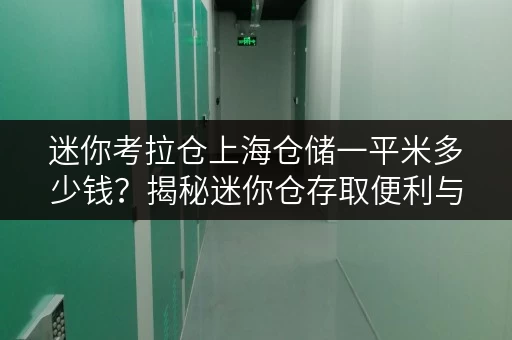 迷你考拉仓上海仓储一平米多少钱?揭秘迷你仓存取便利与全时段服务优势 迷你考拉仓上海仓储一平米多少钱?揭秘迷你仓存取便利与全时段服务优势