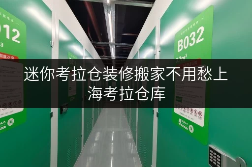 迷你考拉仓装修搬家不用愁上海考拉仓库，您的临时存储解决方案
