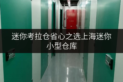 迷你考拉仓省心之选上海迷你小型仓库，轻松解决货物存放烦恼