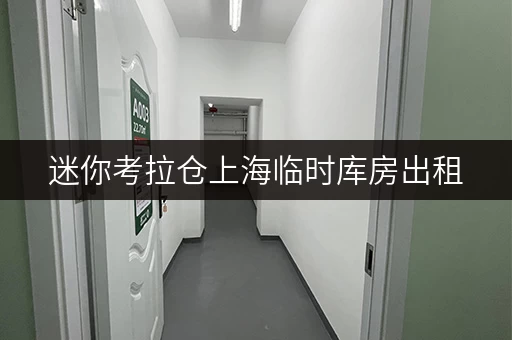 迷你考拉仓上海临时库房出租,释放办公空间新选择 迷你考拉仓上海临时库房出租,释放办公空间新选择
